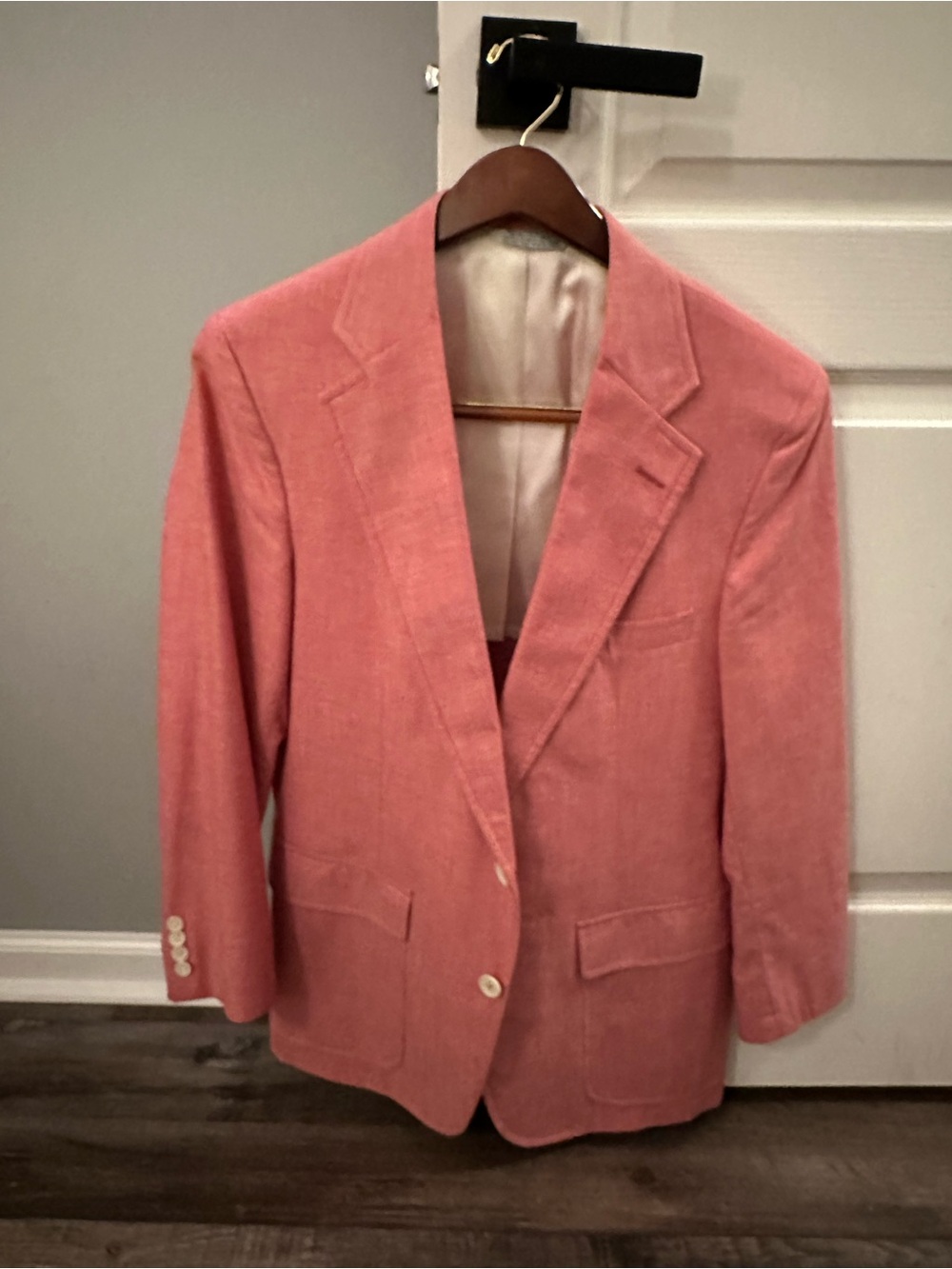 Men's Haspel Salmon Linen Blend Blazer